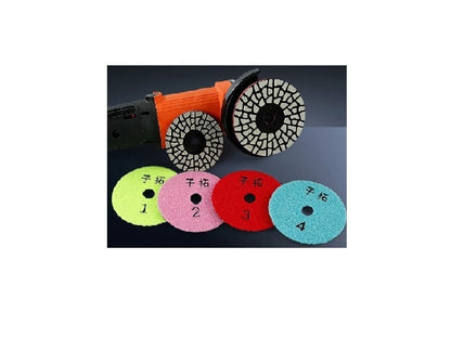 4 Steps Dry Polishing Pads 4inch 100mm