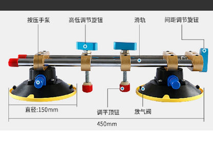 Leveler with Air Pump Suction Cup--Seamless Stitching