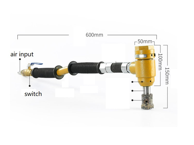 Pneumatic Chisel Machine for Bushhamered/Chiseled/Pineapple/Rough Surface Free Shipping to US Mainland Only A01