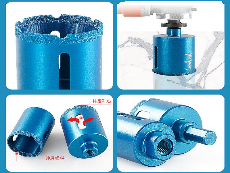 Porcelian Diamond Core Drill Bits For Angle Grinder 6/15/20/25/30/35/40/45/50/55/60mm