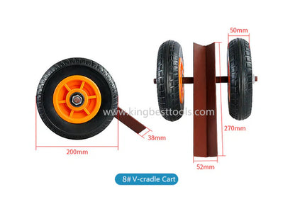 Slabs Carrying Trolley With 2 types: Channel and V-cradle