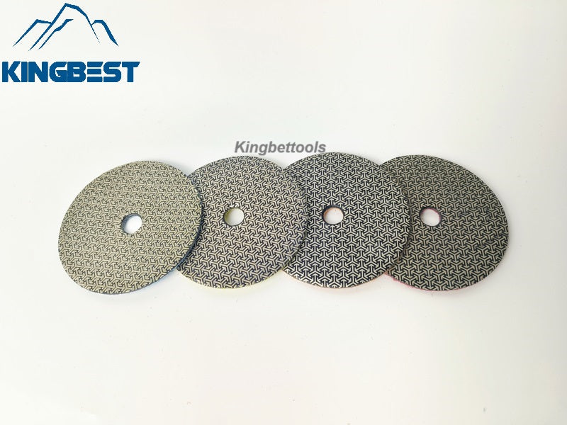 4 Steps Electroplated Diamond Polishing Pads 100mm