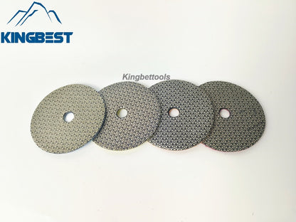 4 Steps Electroplated Diamond Polishing Pads 100mm