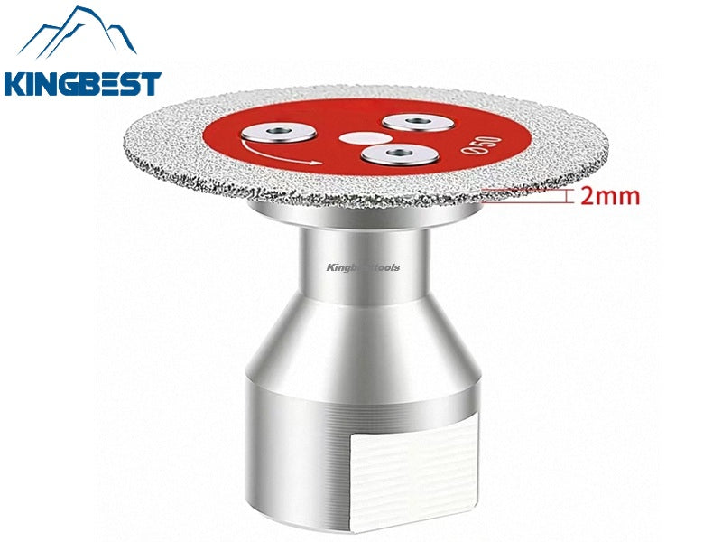 Mini Brazed Disk Diamond Carving Grinding Saw Blade with Flange 50mm