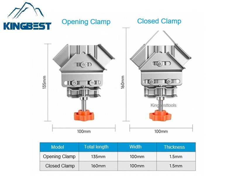 Corner Woodworking Fixed Clip DIY Clamp For 90 Degree Right Angle