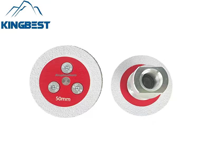 Mini Brazed Disk Diamond Carving Grinding Saw Blade with Flange 50mm