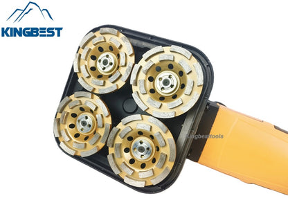 Four-head Dust-free Concrete Grinder Floor Renovation Machine Free Shipping
