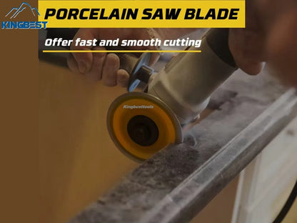 Yellow Ceremic Turbo Saw Blade for Granite and Marble Cutting Disc