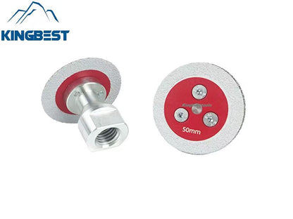 Mini Brazed Disk Diamond Carving Grinding Saw Blade with Flange 50mm