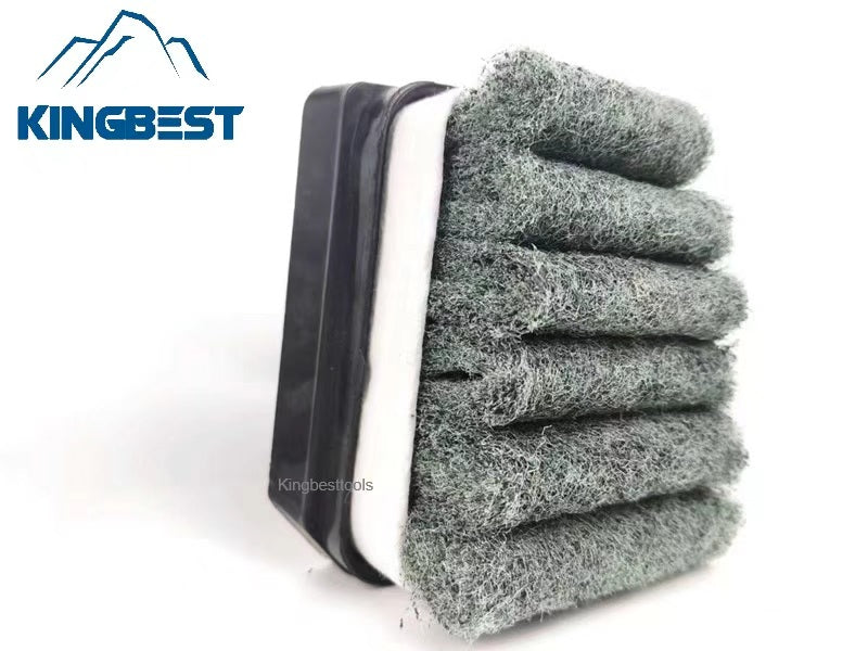 Frankfurt Sponge Brush Horseshoe-shaped Matte Surface Abrasive Fiber Brush