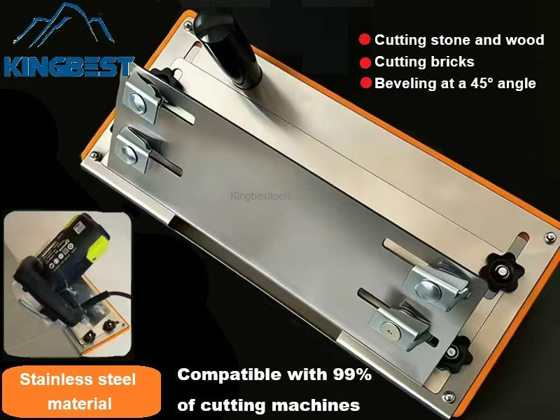 Stainless Steel  45 Degrees Bevel Plate Chamfering Bracket for Mica Grinder Free Shipping