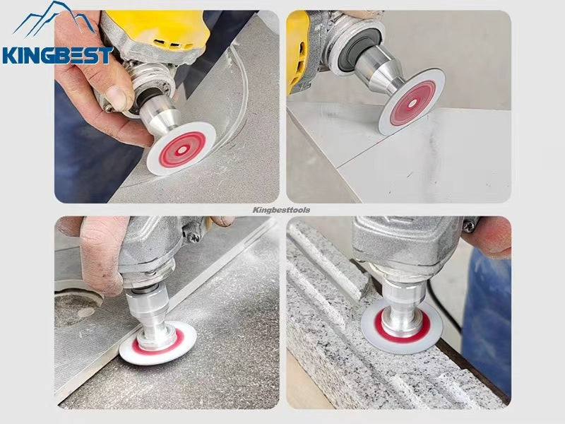 Mini Brazed Disk Diamond Carving Grinding Saw Blade with Flange 50mm