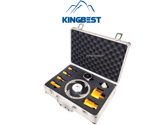 9 pcs M14 Universal Diamond Set Cutting Grinding and Drilling Kit Free Shipping