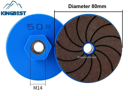 80mm Blue Grinding Pad Resin Edge Polishing Wheel M14
