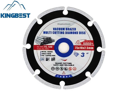 75mm Mini Vacuum Brazed Multi Iron Cutting Diamond Disc