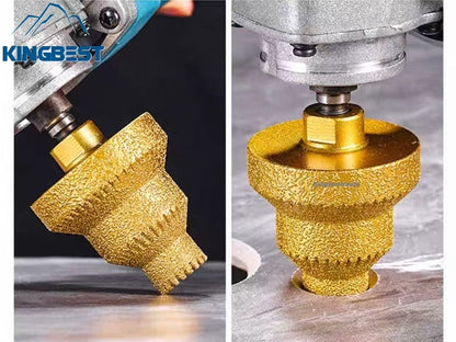 Serrated Pagoda Drill Bits Brazed Diamond Chamfer Drill Bits