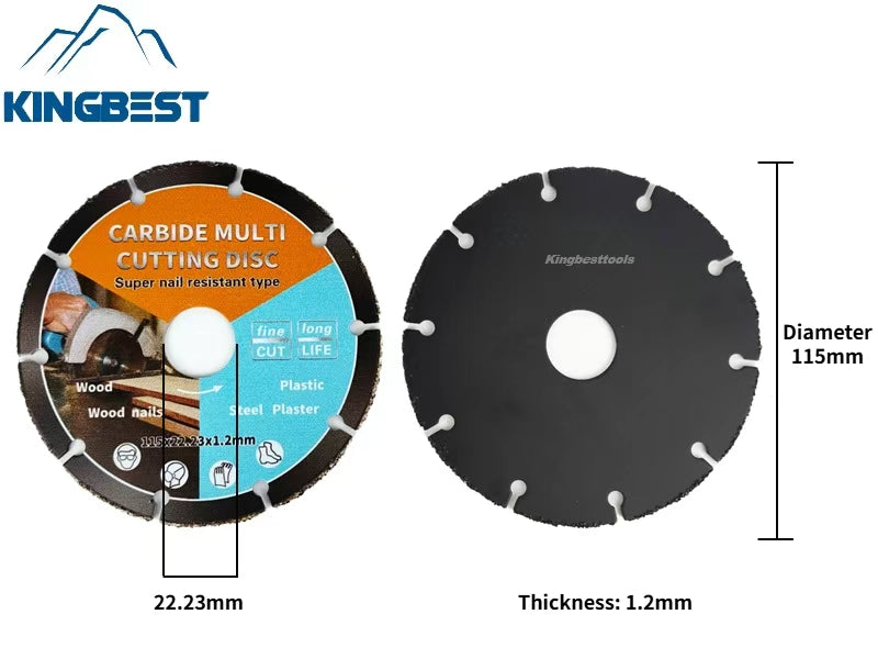 Carbide Multi Cutting Disc Wood Cutting  PVC Cutting Nails Cutting Plastic Plaster