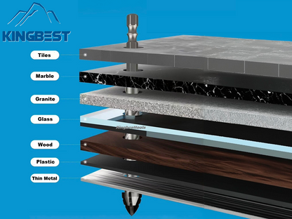 4 pcs Super Hard Drill Bits set for Glass Tile Granite Metal