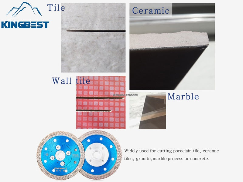 Blue Tile Turbo Saw Blade for Porcelain and Marble Cutting Disc