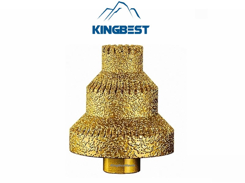 Serrated Pagoda Drill Bits Brazed Diamond Chamfer Drill Bits