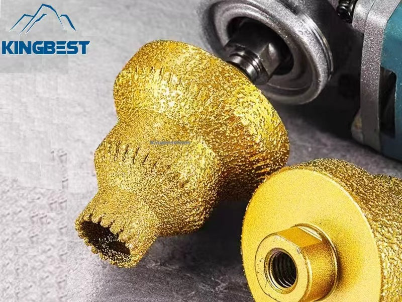 Serrated Pagoda Drill Bits Brazed Diamond Chamfer Drill Bits