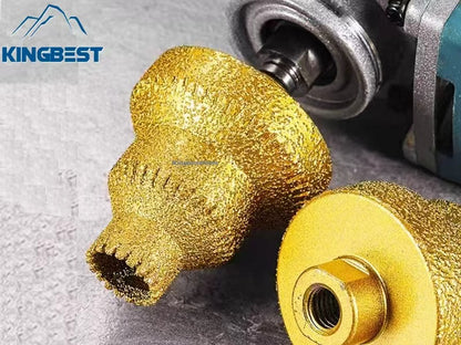 Serrated Pagoda Drill Bits Brazed Diamond Chamfer Drill Bits