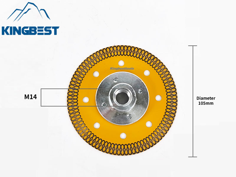 Yellow Ceremic Turbo Saw Blade for Granite and Marble Cutting Disc