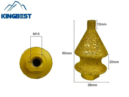 M10 Brazed Conical Umbrella Drill Bit for Chamfer and Drill