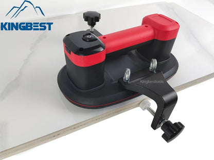 90 Degree Dual-Side Seamless Battery Suction Cup with Clips Tile Lifting Tools Free shipping