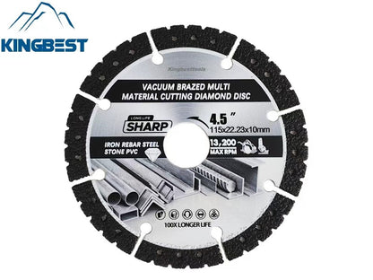 Black Vacuum Brazed Multi Stone and Iron Cutting Disc