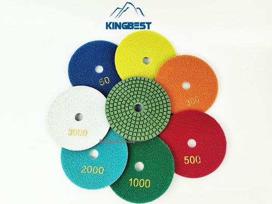 7 steps Wet Polishing Pads/Sandpapers