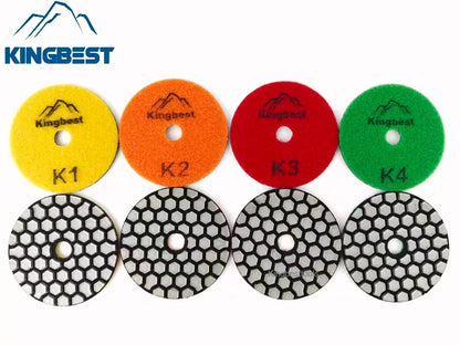 Super Fast 4 Steps Thicknessed Dry Polishing Pads 80mm