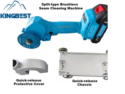 Split-type Brushless Battery Seam Cutter Gap Cleaning Machine-Free shipping