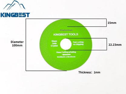 Top Selling Kingbest Glass Cutting Discs 100mm