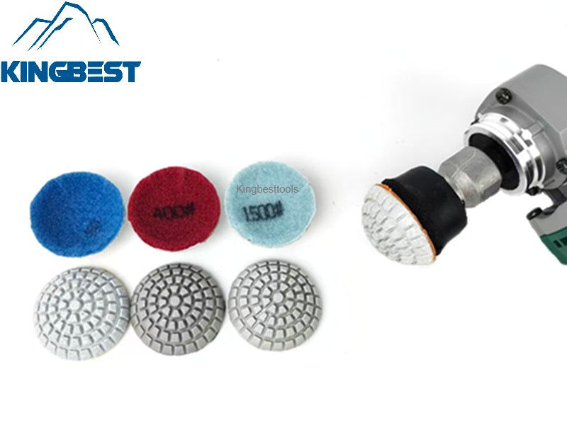 7 step Curved  Wet Polishing Pad 2 Inch