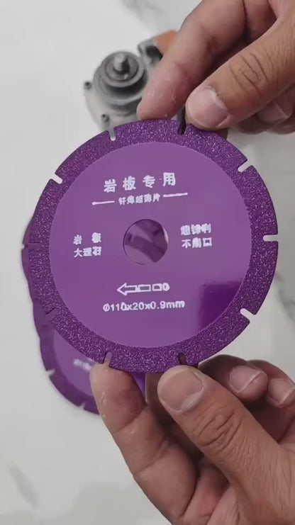 Purple diamond saw blade for porcelain