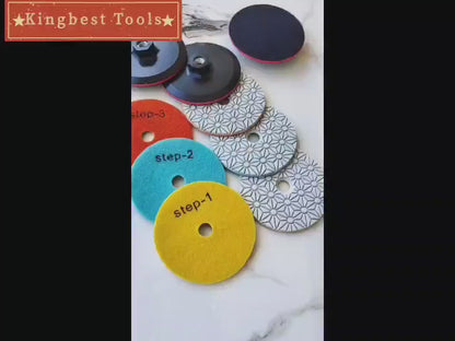 3 Steps Wet Polishing Pads-80/100mm