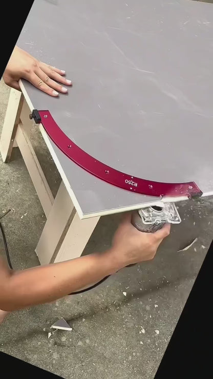 Woodworking Router Corner Radius Templates Jig R5~R40 for Trimming Machine