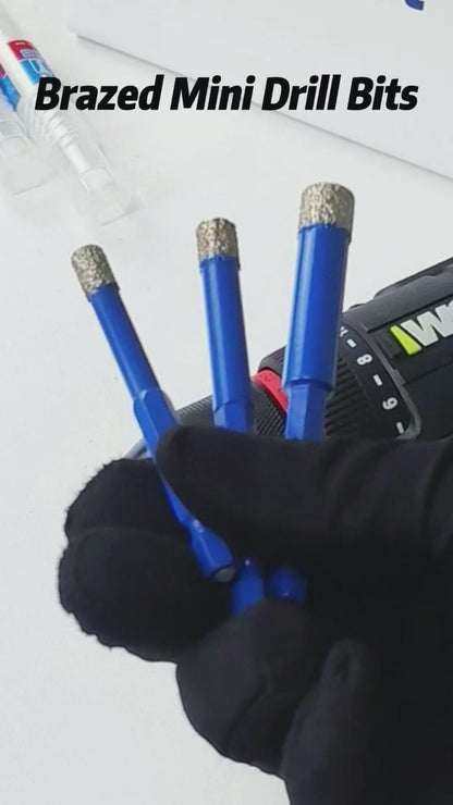 Brazed Mini Drill Bits Set with Hex Shank for Handy Driller