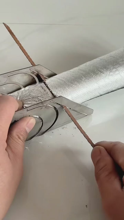 Pipe Rubber Foam Insulation Cutter Stainless Steel Auxiliary Tool-Free Shipping