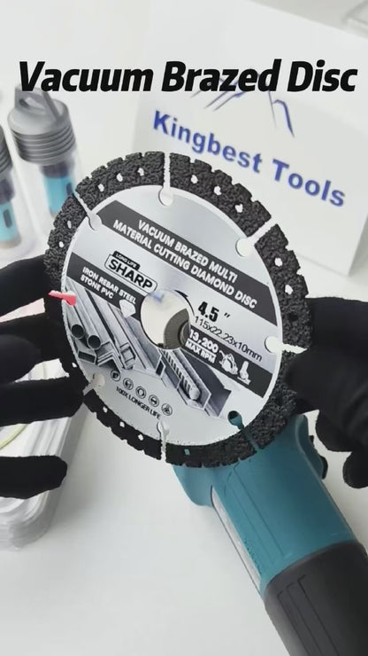 Black Vacuum Brazed Multi Stone and Iron Cutting Disc