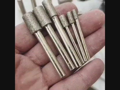 Cylindrical Grinding Bits with Shanks 3mm and 6mm Free Shipping